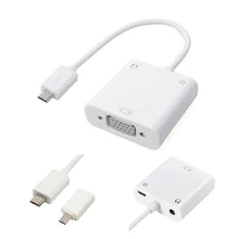 Micro USB к VGA адаптер конвертер видео аудио HD Мобильный телефон