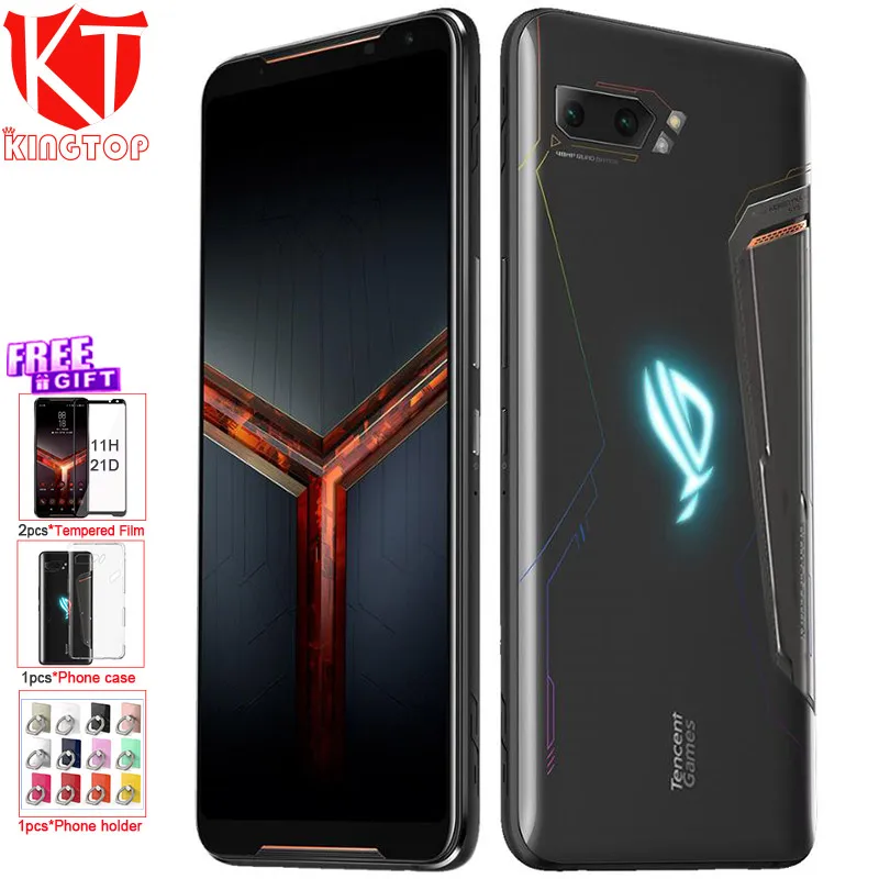 Глобальная прошивка ASUS ROG Phone 2 Мобильный телефон 6 59 ”8G 128G Snapdragon 855 Plus 96 Ghz 48MP Android 9
