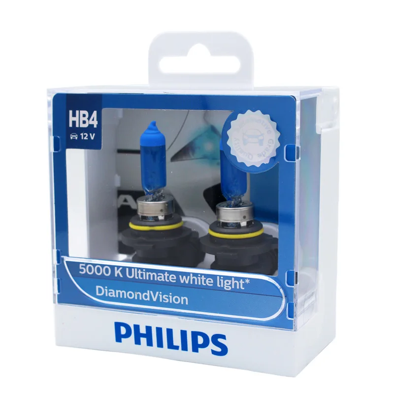Philips 9006 HB4 12 В 55 Вт Diamond Vision 5000K ксеноновая белая Автомобильная галогенная