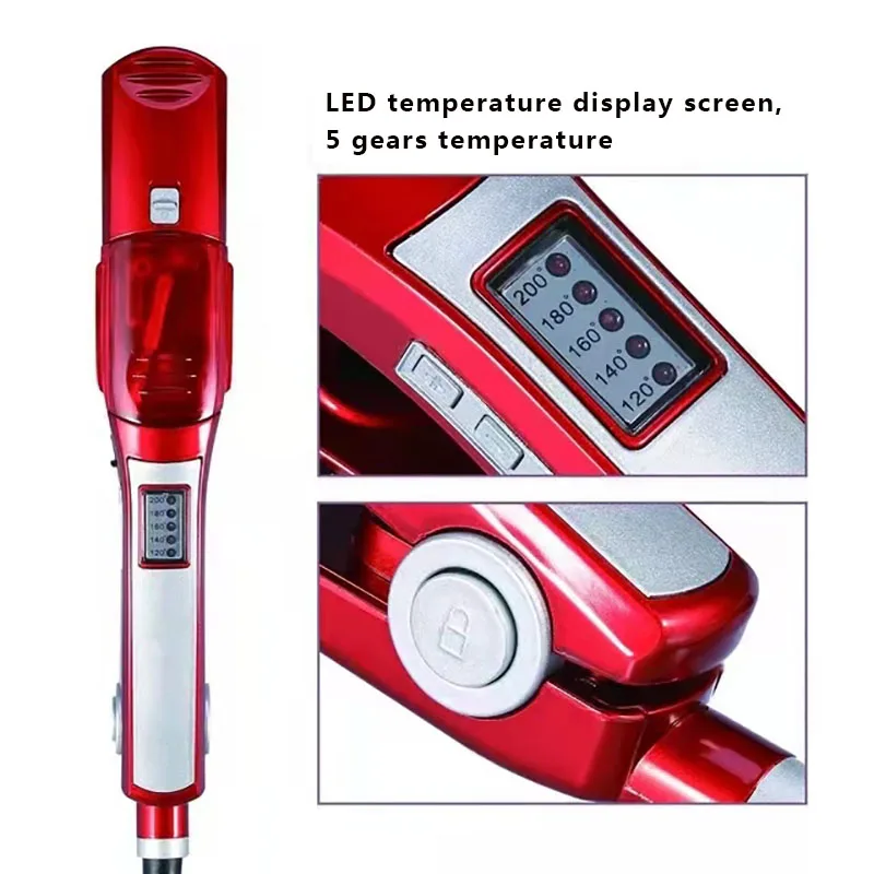 Паровой выпрямитель для волос керамический утюжок с инфракрасным подогревом