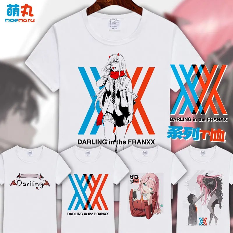 Darling In The Franxx футболка для косплея два кода 002 летняя японского аниме женщин/мужчин