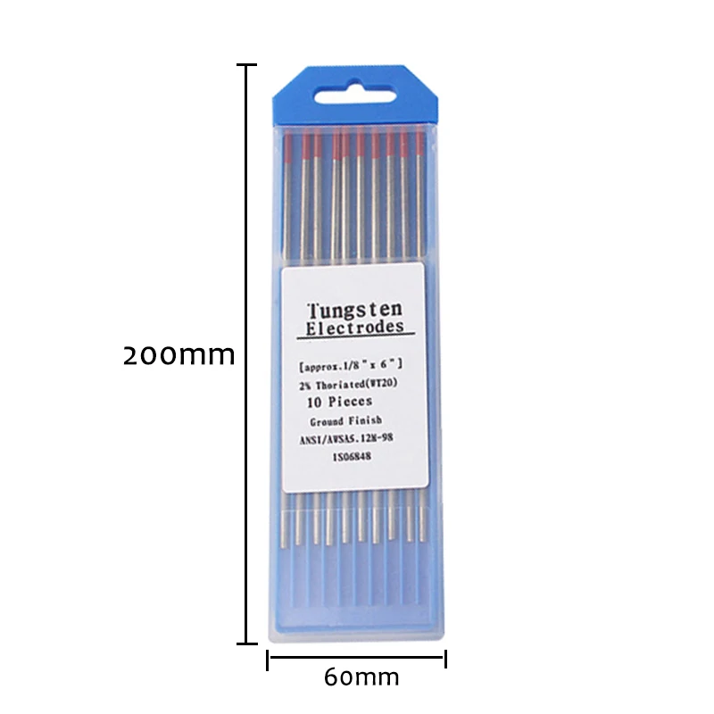 Сварочные вольфрамовые электроды стержни для сварки TIG упаковка из 10 1 0 6 2 4 3 мм