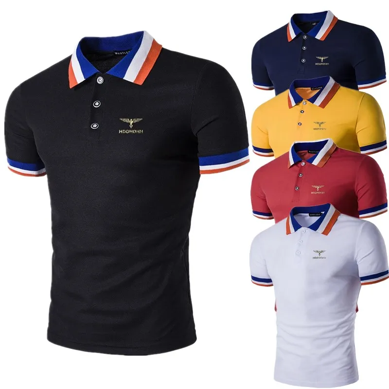 

HDDHDHH Men's Short Sleeve Casual Polo Shirt Fashion Lapel Short Sleeve Polo Shirt