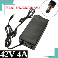 42v 4a smart battery charger for 10series 36v 37v li ion e bike electric bicycle battery charger dc 5 5mm2 1mm fast charging
