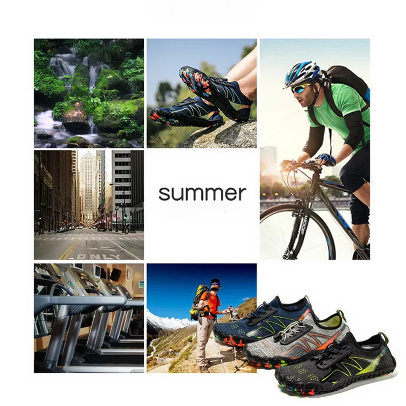 

Unisex Swimming Water Shoes Men Barefoot Outdoor Beach Sandals Upstream Aqua Shoes Plus Size Nonslip River Sea Diving Sneakers