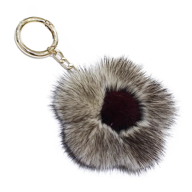 Женская мягкая сумка из норки подвеска 10 см в виде подсолнуха искусственный мех