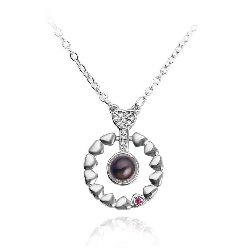 

New Fashion Shiny Rhinestone Necklace Girls Pendant Necklace Party Clavicle Chain Jewelry Gift