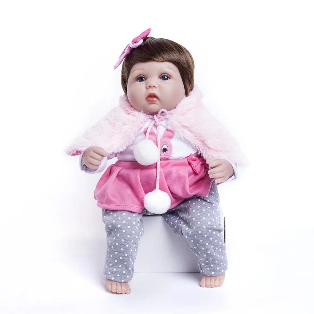 Кукла reborn Pickwoo bebes 18 'ཬ см куклы для маленьких девочек Мягкие силиконовые Boneca