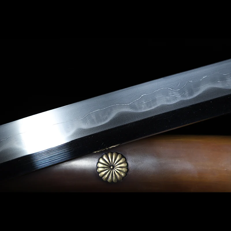 

Authentic Handmade Japanese Tachi Sword Tamahagane Steel Samurai Sword Gold And Silver Plated Brass Tsuba Shiage Togi