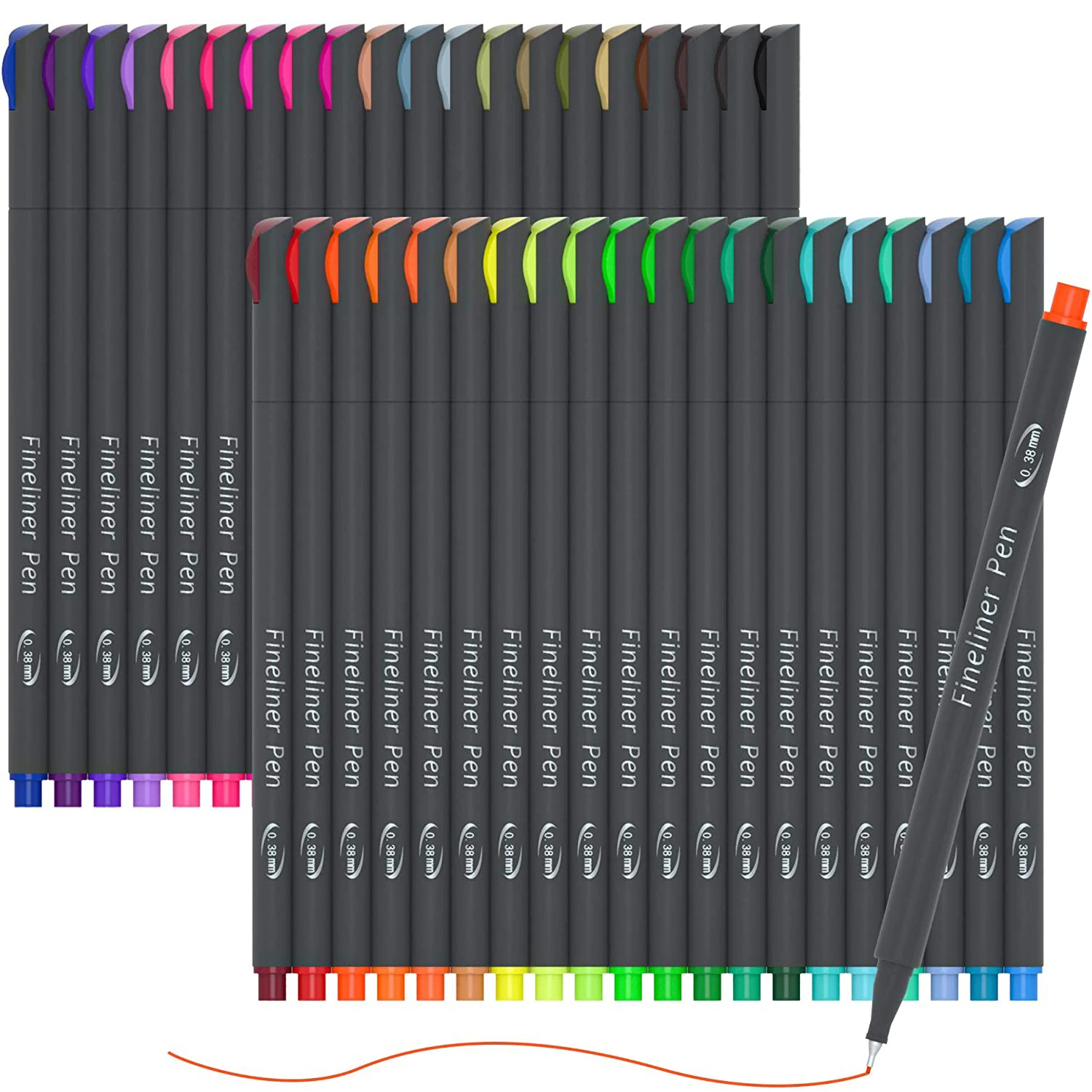60 Colors Journal Planner Pens Lineon Fineliner Perfect Set for Note Calendar Coloring 0.4mm Pen | Канцтовары для офиса и дома