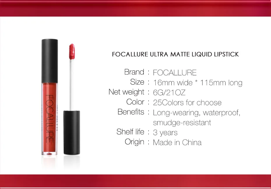 

24 Colors Matte Lipgloss Sexy Red Liquid Lipstick Matte Long Lasting Waterproof Cosmetic Beauty Keep 24 Hours Makeup Lipgloss