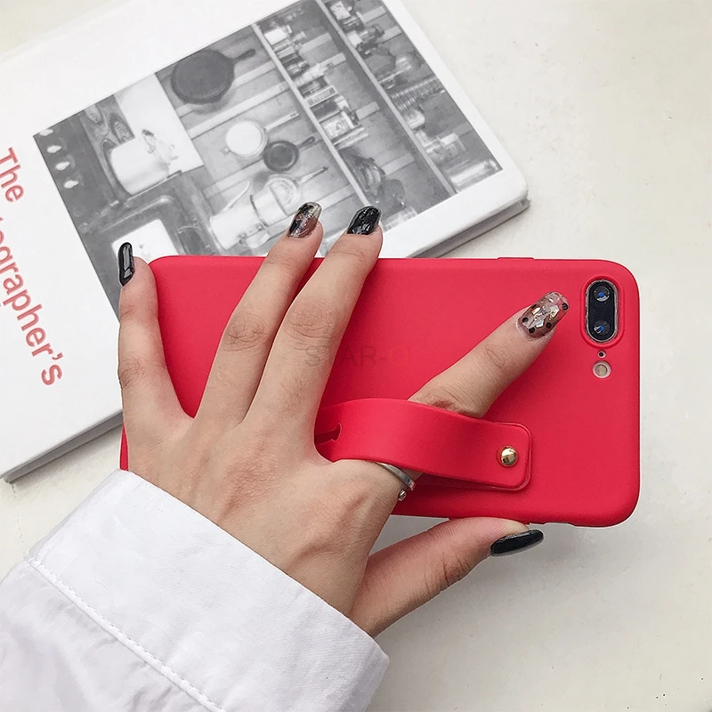 Wrist Strap Phone Holder Silicone Case For Xiaomi Redmi Note 10 Pro 10S Soft Back Cover Cases For Redmi Note10