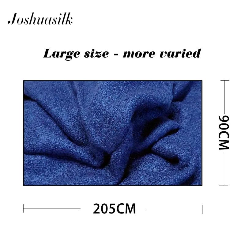 

Joshuasilk Multifunctional Warming and Comfort of Imitated Wool Thickening and Increasing Hundred-Ribbon Scarf Shawl Ventilation