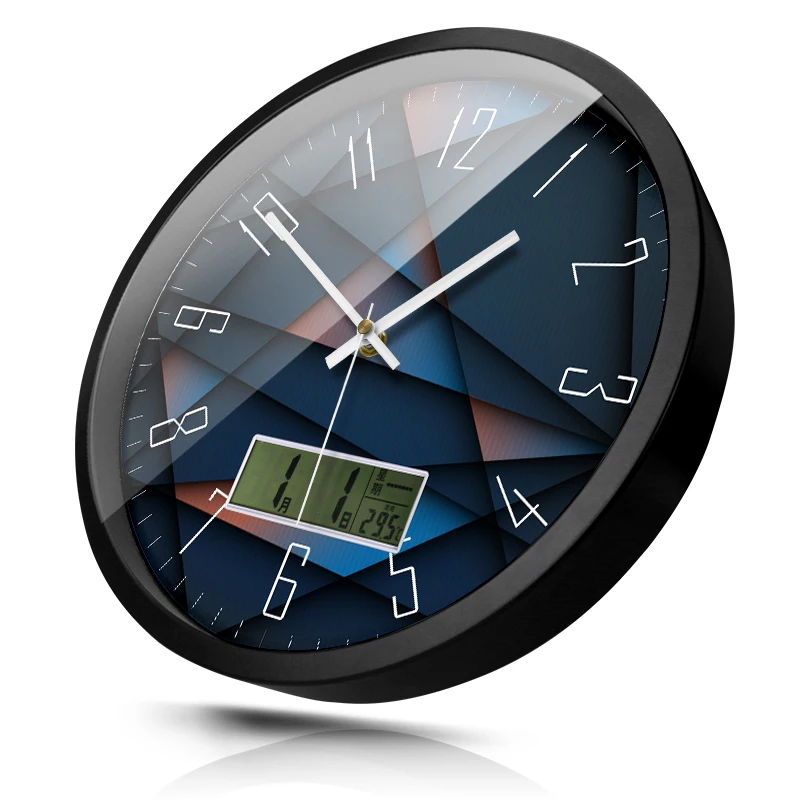 Цифровые настенные часы со светодиодной подсветкой креативные современные