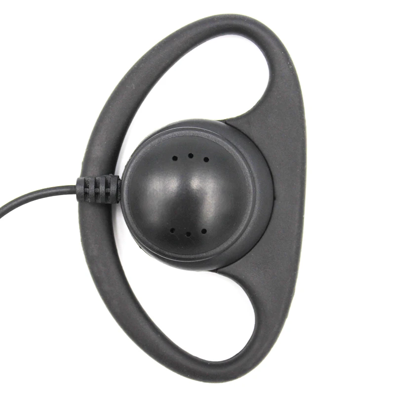 

d Ear Piece 2 Pin D Shape Police Earpiece Headset with Mic Ptt for Motorola 2 Way Radio Wakie Talkie Cls1110 Cp200d Cp200 EP450