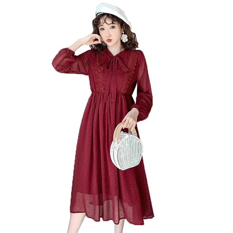 

Women's Spring Popular 2021 New plus Size A- line Skirt Overknee Retro Debutante Style Chiffon Dress