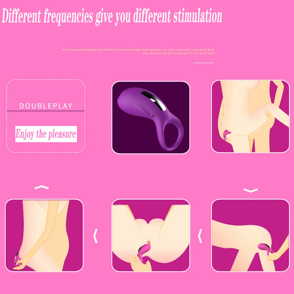 Кольцо на пенис 36 режимов вибратор для точки G Стимулятор клитора влагалища