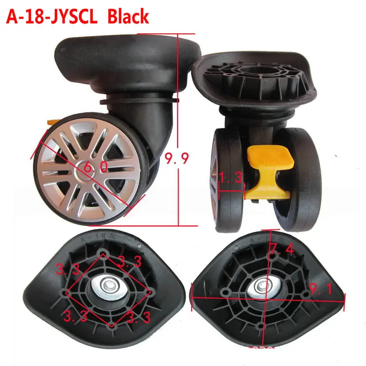 Replacement Luggage Wheels for Suitcases Repair Hand Spinner Caster Parts Trolley Rubber A18-JYSCL