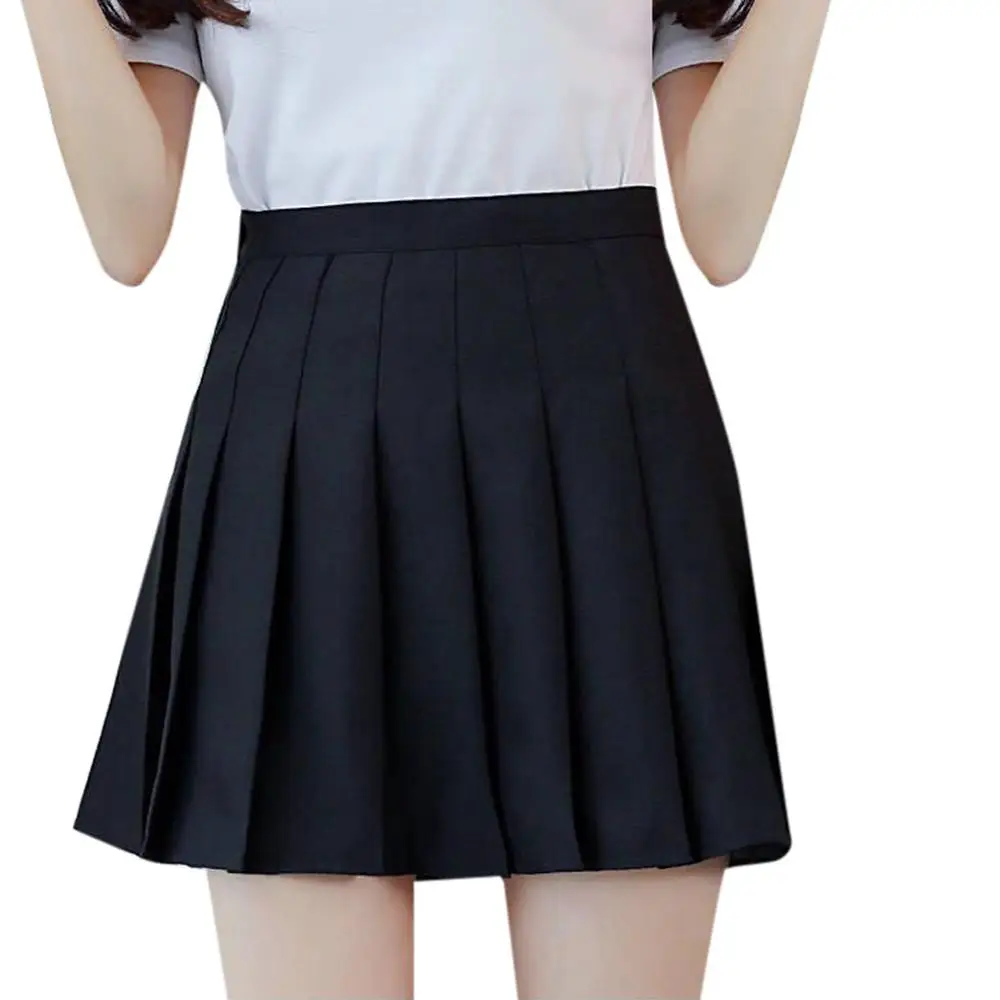 

Girls High Waist Mini Skirt Slim Waist Casual Tennis uniform Skirt Fashion School Skirt 50 pieces wholesale