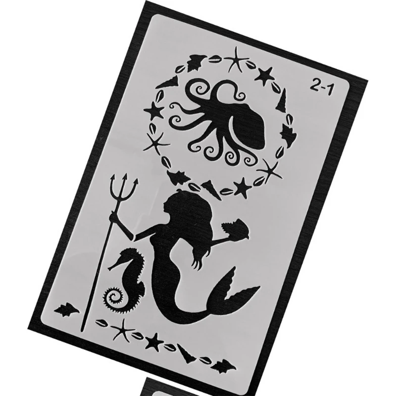

18 pcs Animal and Plant Templates Stencil Set for DIY Painting Drawing Drafting Art Craft Projects