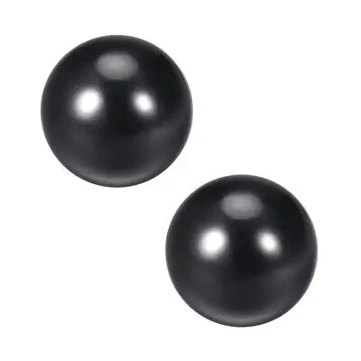 

2Pcs Thermoset Ball Knob M6 Female Threaded Machine Handle 20mm Diameter Black