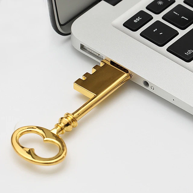 Металлический Ретро ключ 2 0 флэш карта памяти накопитель (Может Пользовательский