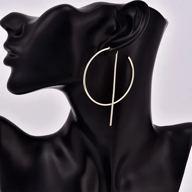 Серьги-кольца HebeDeer для девочек женские серьги круглый светильник желтый золотой