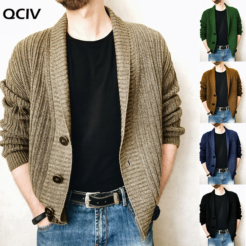 

New Men's Sweaters Autumn Winter Warm Cashmere Wool Button Cardigan Sweaters Man Casual Knitwear Sweatercoat Male Clothe
