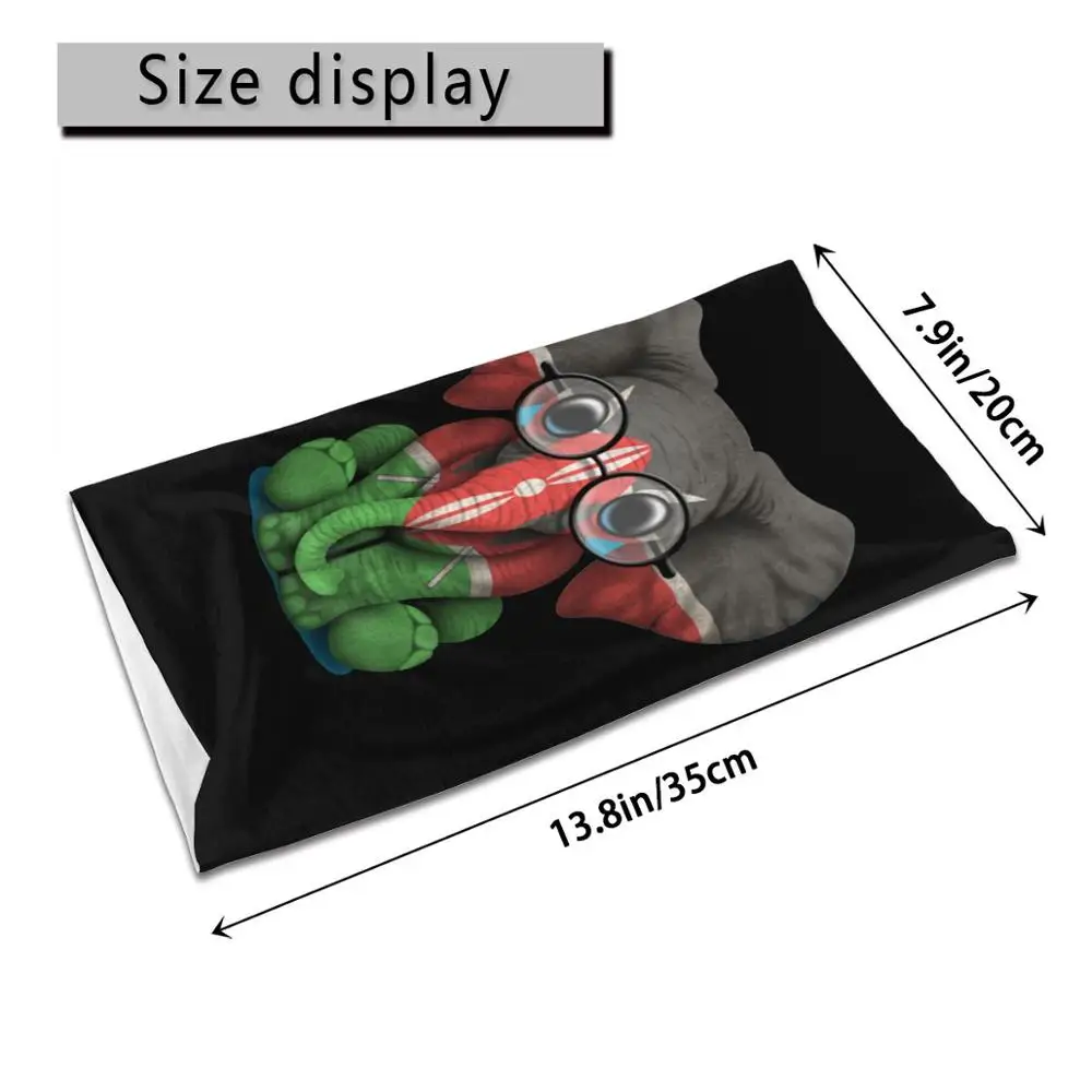 Детский головной платок с очками и кенийским флагом бандана шарф сделай сам