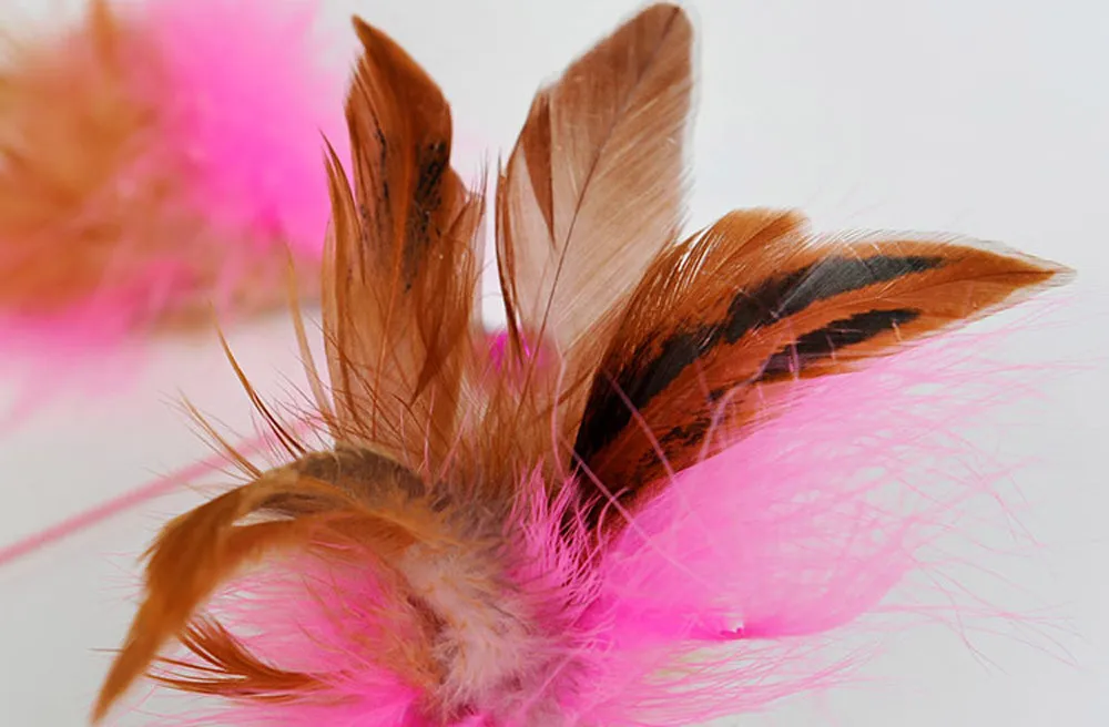 

Kitty Cat Tease Stick Magic Wand Toy Eastic cord Feather Bell Rod Fishing Cat Magic Wand Kitten Interactive Tease Scratch Toy