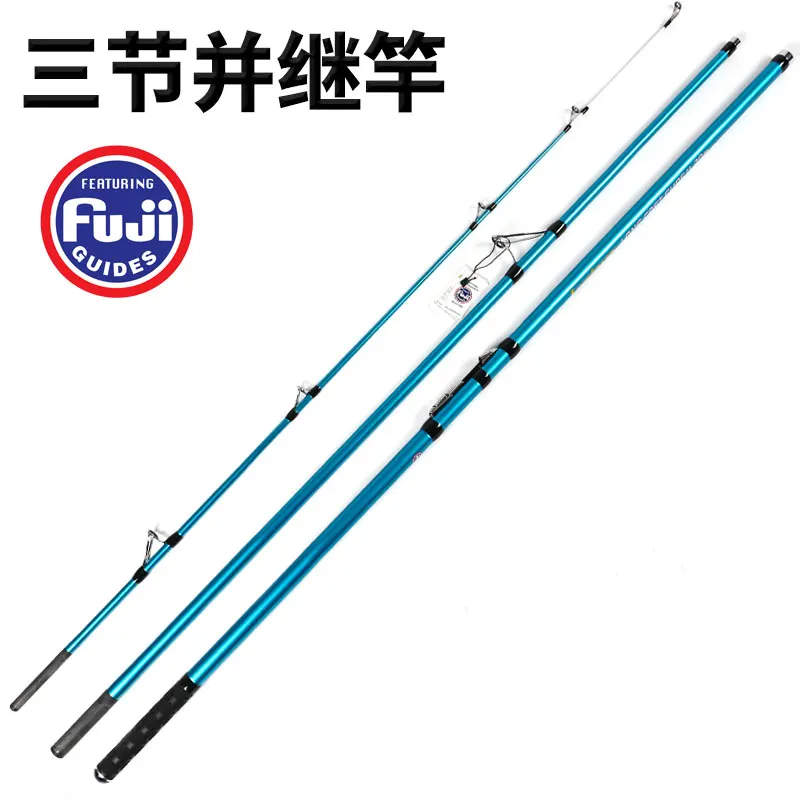 Lurekiller New Japan Fuji Parts 4.2M 3 Sections Surfcasting Rod 100-250g High Carbon Beach Saltwater Long Casting | Спорт и