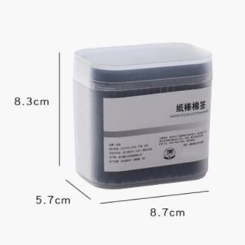 200 шт ватные тампоны простые двойные головки с матовой коробкой бытовой Макияж