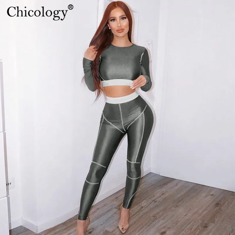 Женская футболка в полоску Chicology укороченный топ с длинными рукавами и штаны