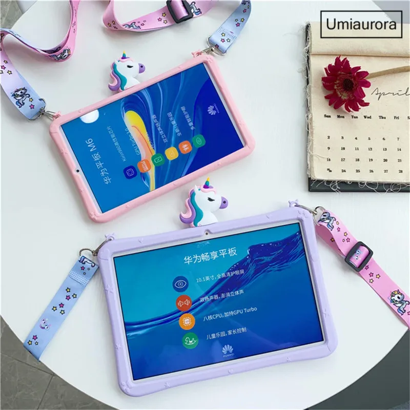 Силиконовый чехол для Huawei MediaPad M6 8 4 10 8/T5 M5 Lite 1 дюйма/T3 9 6 дюйма/M5 0 детский