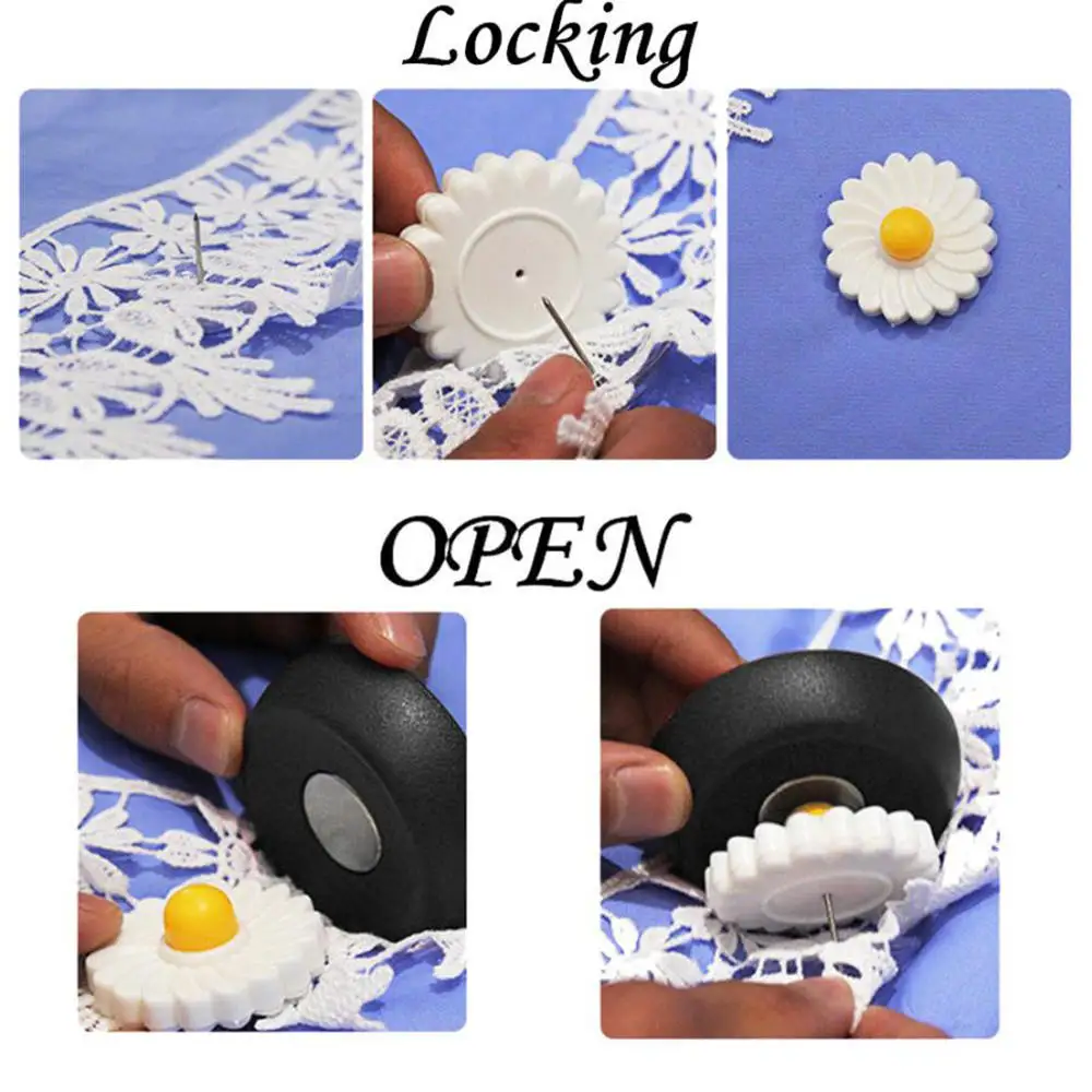 8 шт./компл. зажимы для простыни с цветами защитный зажим иглой фиксатор