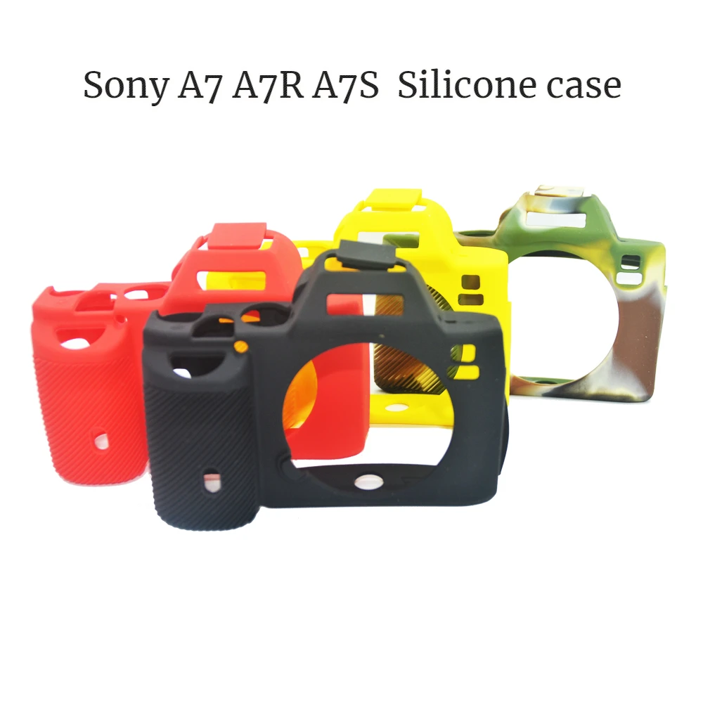 Funda protectora de silicona para cámara, funda suave y bonita para Sony A7C, A7, A7R, A7S, A7, R, A7, Mark 1, A9 II, A9, Mark II