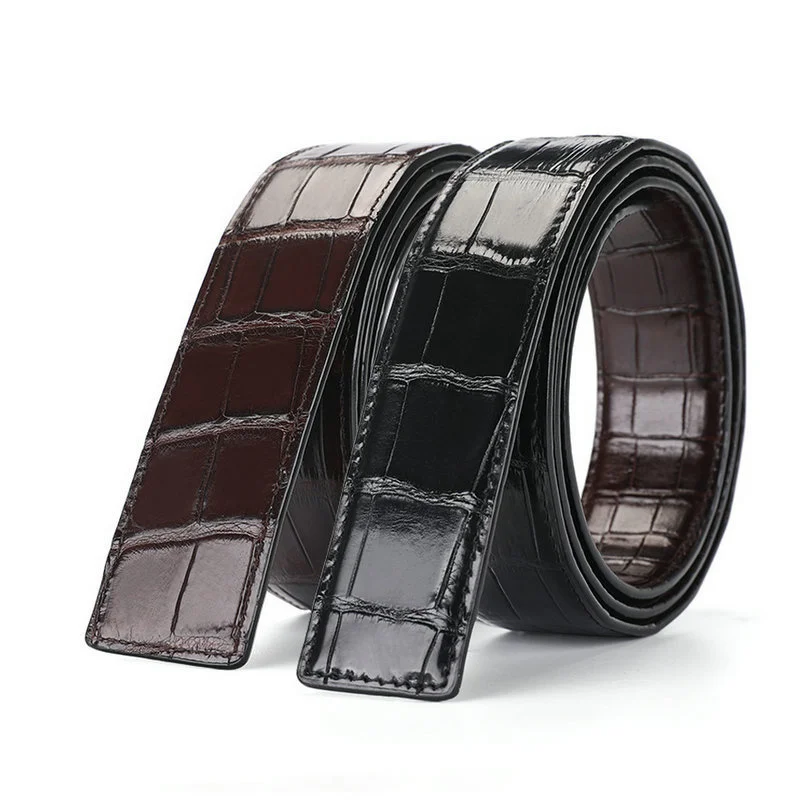 Men's Genuine Business Leather Luxury Belt Fashion Smooth Cozy Two-sided Belt Woman's Casual High Quality Leisure Pants Waist