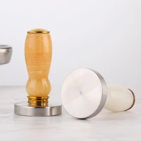 marble handle tamper with stainless steel base espresso coffee accessories affordable luxury retro coffee powder hammer tools