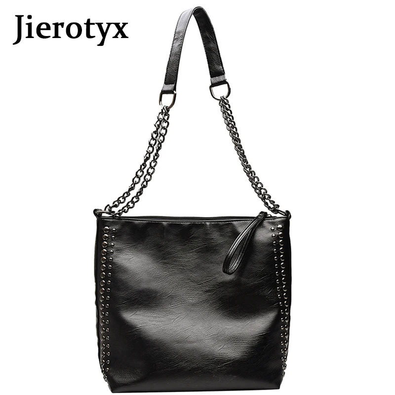 Сумка-тоут JIEROTYX женская из экокожи Модный повседневный саквояж на плечо с