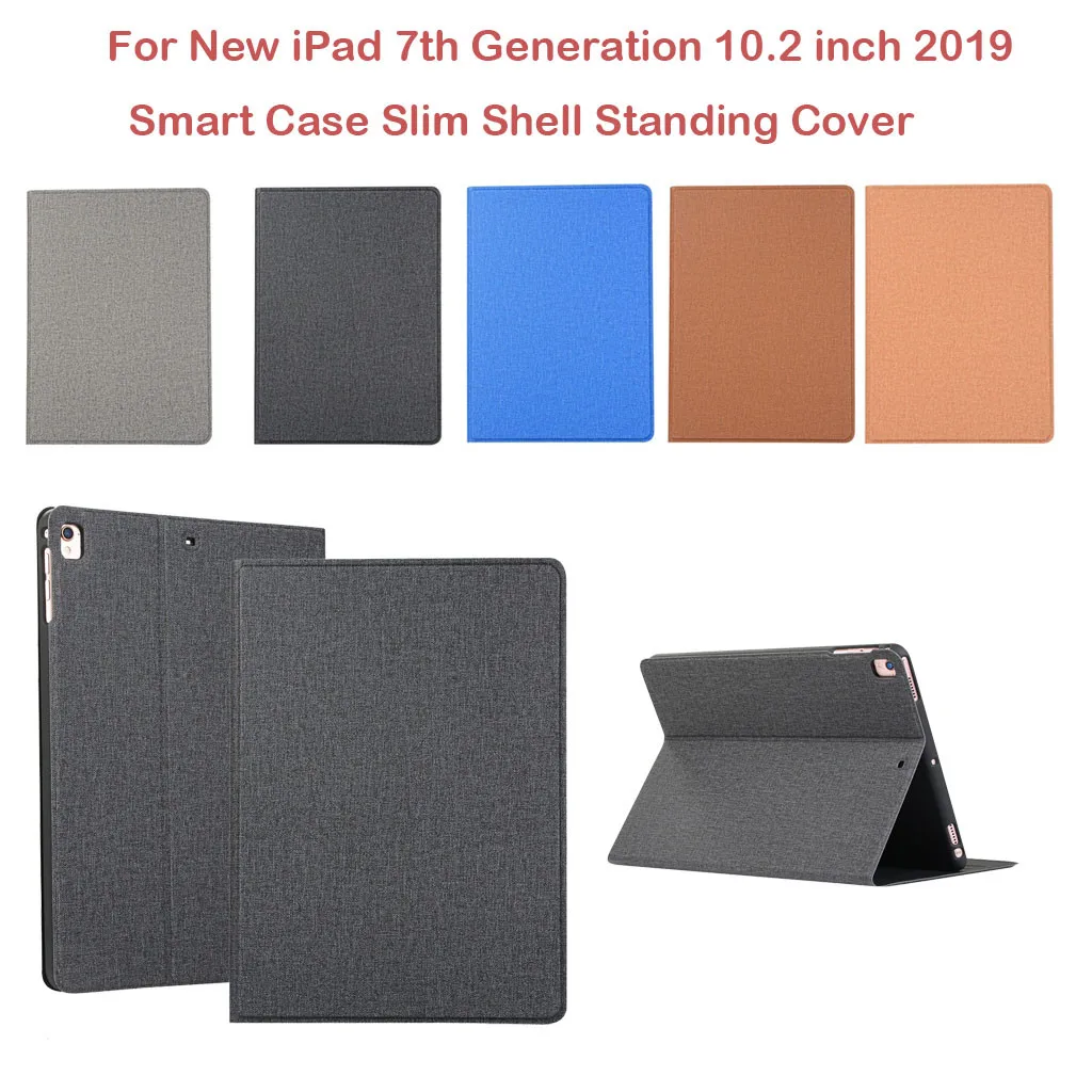 New For iPad 7th Generation 10.2 inch 2019 Solid Smart Case Ultra-thin Slim Shell Standing Cover Auto Sleep/Wake for z1007 | Компьютеры и