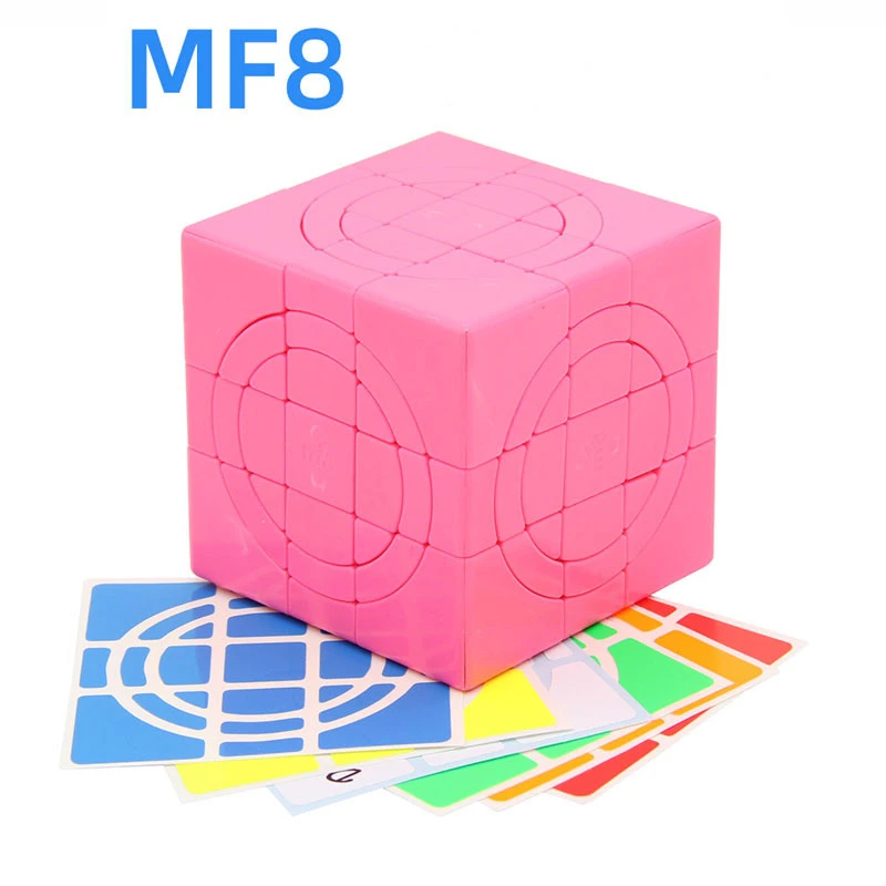 MF8 двойной круг Сумасшедший 3x3x3 куб скоростной пазл Cubo Magico Профессиональный 3*3