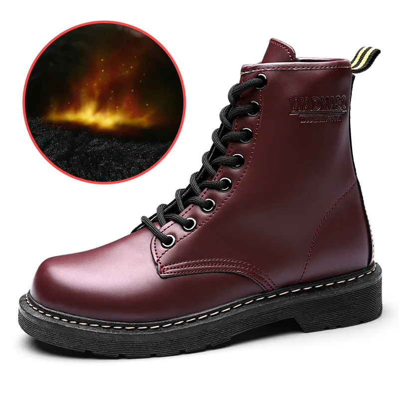 Женские ботинки больших размеров 35-43 Осень-зима 2019 новые кашемировые утепленные