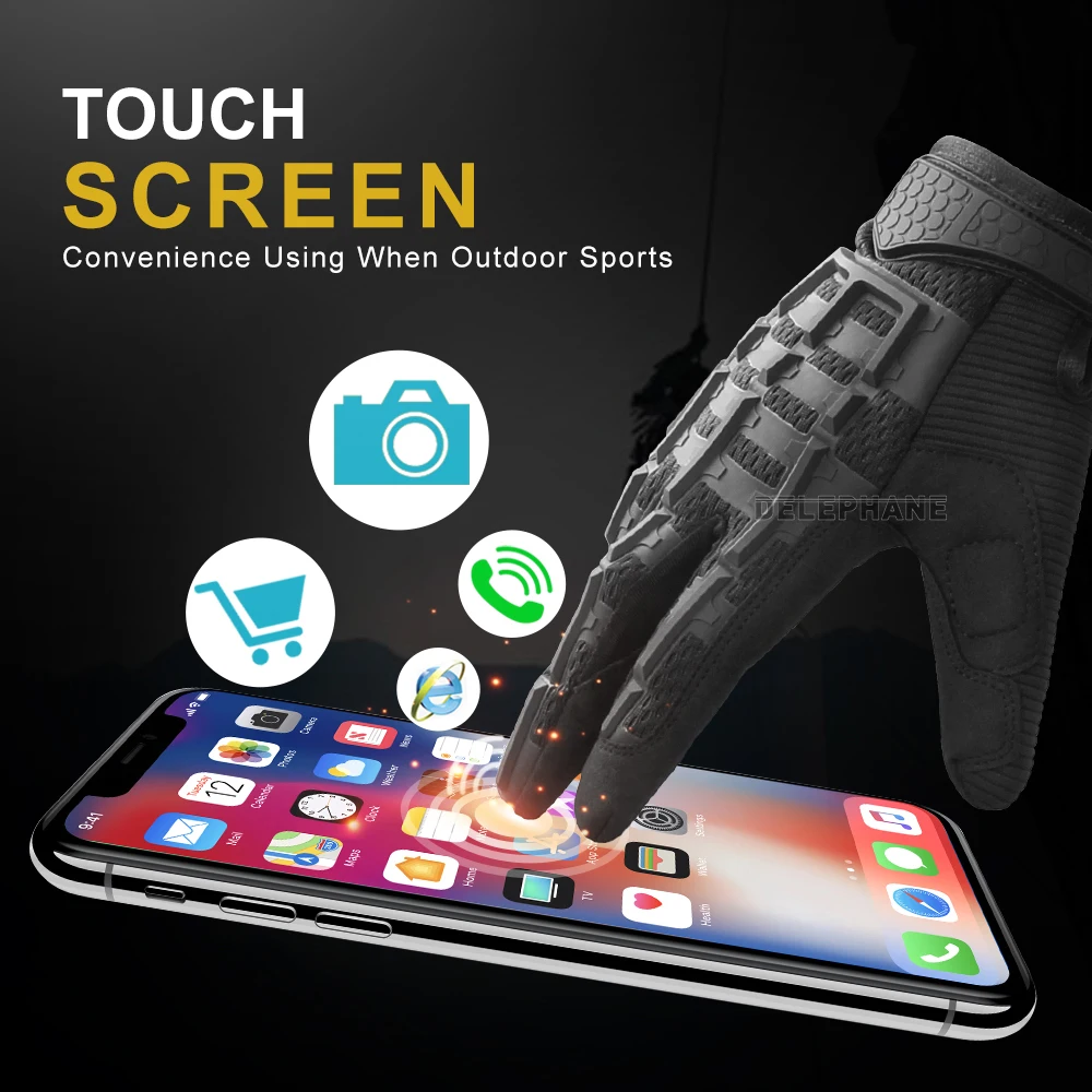 Зимние Модные тактические перчатки женские мотоциклетные с сенсорным экраном