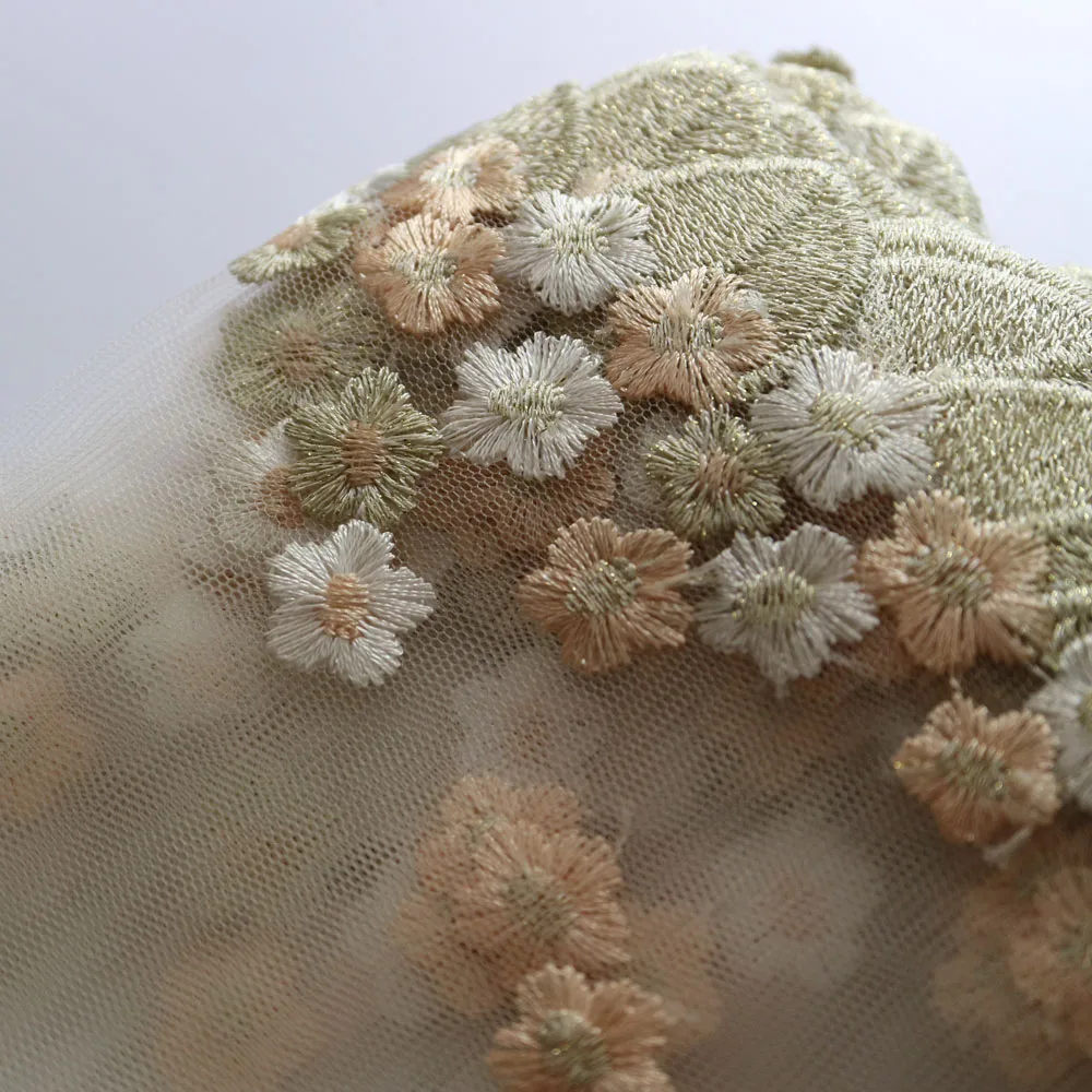 1 ярд вышивка цветок сливы кружевная отделка патчи для одежды цветочные