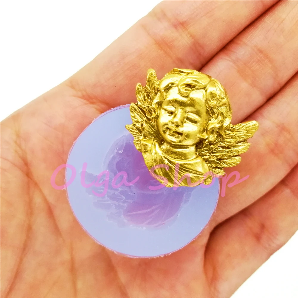 Силиконовая форма для мастики RYL026 с изображением ангела камеи украшение торта