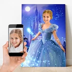 Персонализированная Картина на холсте с изображением диснеевских принцесс Marvel Черная Вдова персонализированный постер Холодное сердце Эльза подарок на день рождения для комнаты девочки домашний декор
