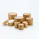 Большой размер 250 г 200 г 150 г 100 г PP бамбуковая бутылка для крема баночка для декора для ногтей Косметический Макияж Контейнер бутылочка для хранения