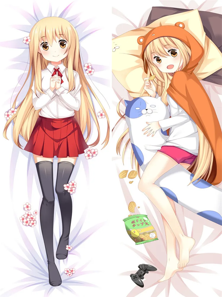 Coscase Anime Dakimakura Himouto! Umaru-chan Hugging Body Pillowcase Doma Umaru Nanan ebina Sylphynford Dakimakura Pillow Cover