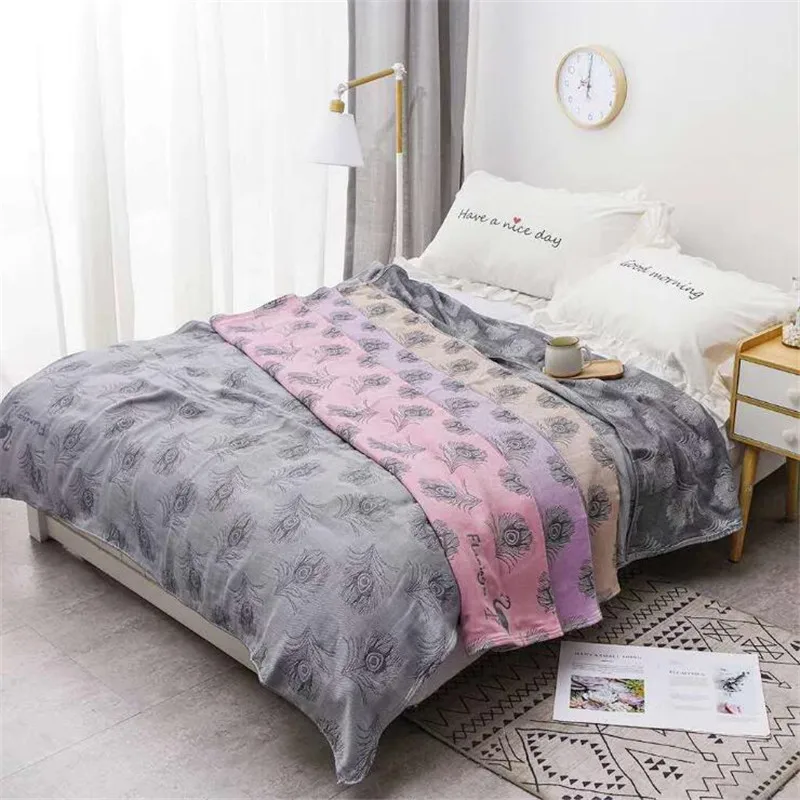 4 слоя бамбуковое хлопковое газовое покрывало для кровати детское одеяло Диван