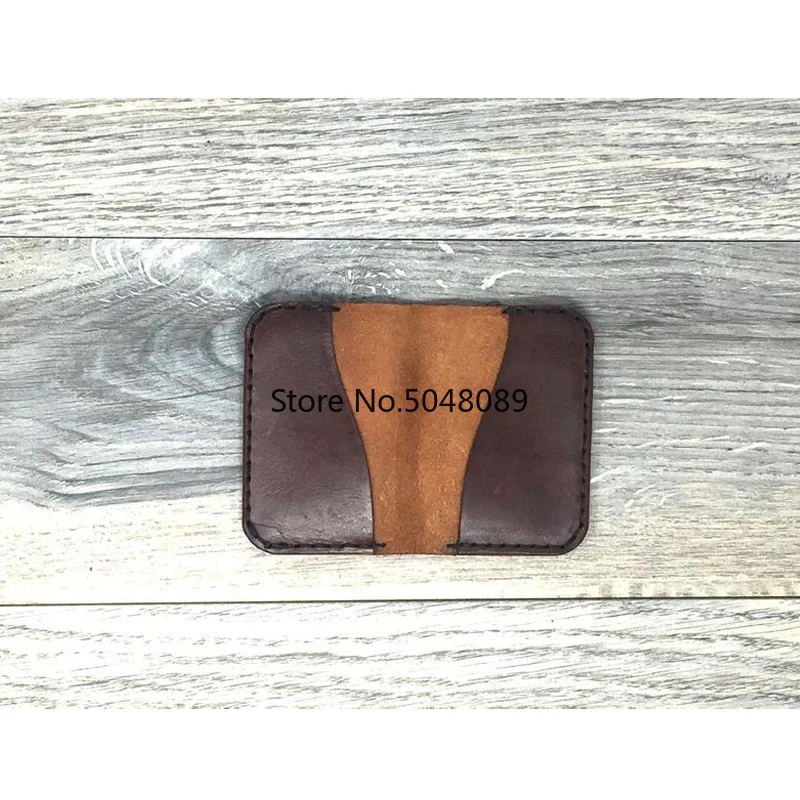 Двухсторонний четырехкарманный минималистичный кошелек из японской стали с